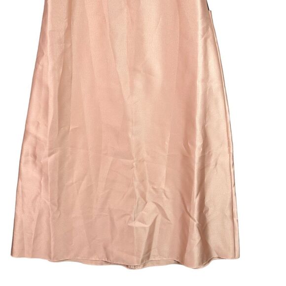 Alfred Sung Maxi Dress Gown Toasted Sugar Pink Sz 6R Satin Sleeveless V-Neck NWT - Picture 5 of 15